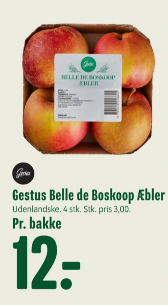 Gestus, Æbler