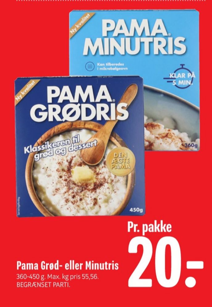 Pama, Grødris