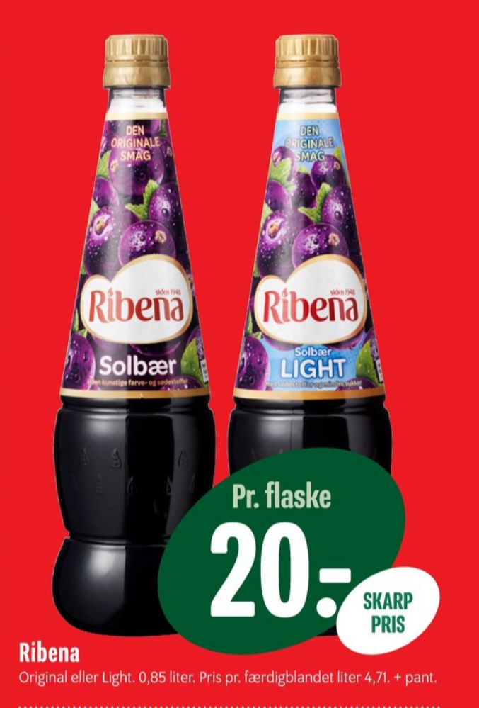Ribena, Solbær Frugtsaft