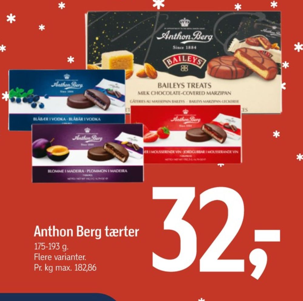 Anthon Berg, Marcipantærter Blåbær i Vodka