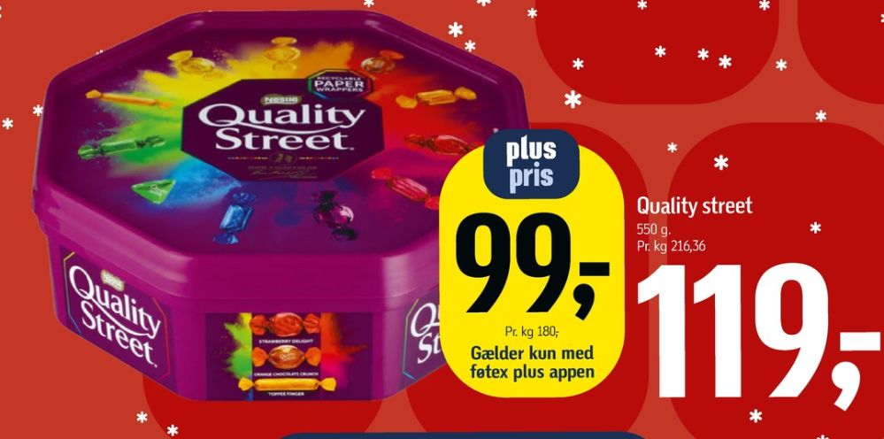 Quality Street, Dessertchokolade