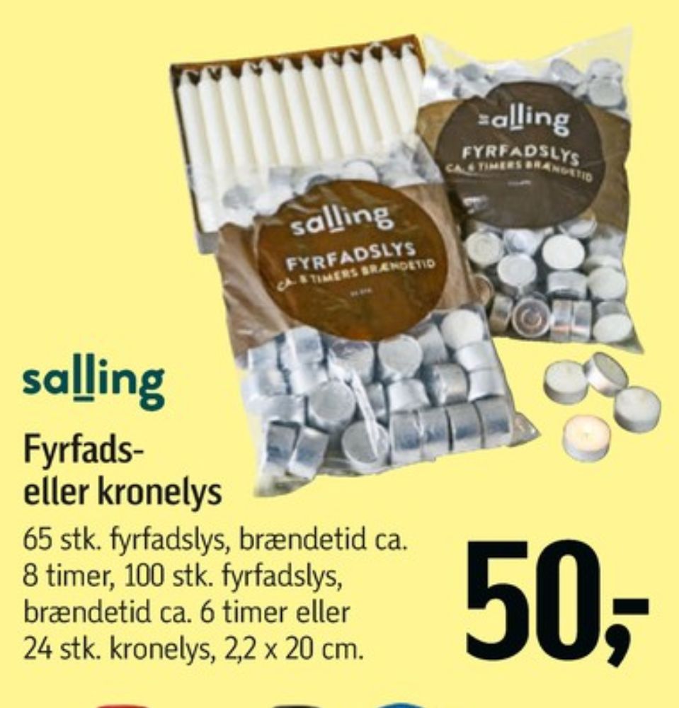 Salling, Fyrfadslys