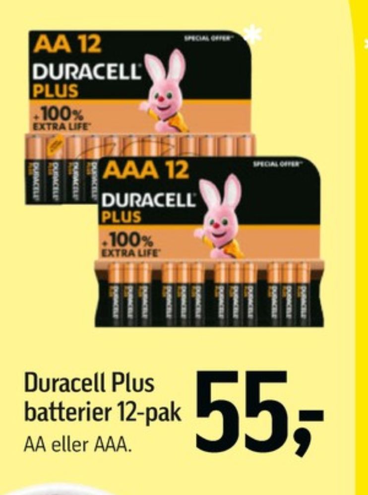 Duracell, Batterier
