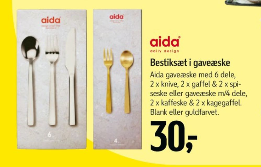 Aida, Bestik