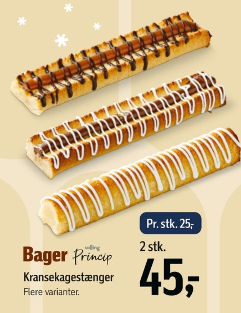 Salling Princip, Bageren kager