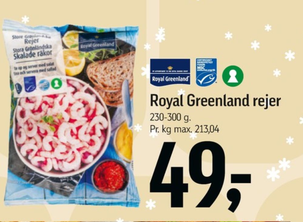 Royal Greenland, Skalrejer