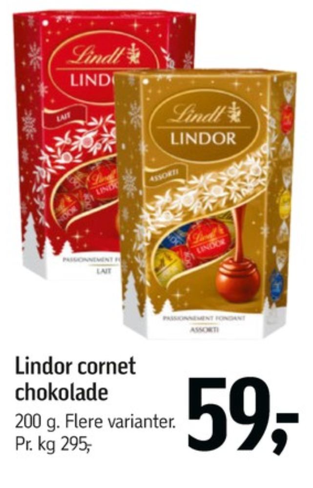 Lindt Lindor, Chokoladekugler Assorted