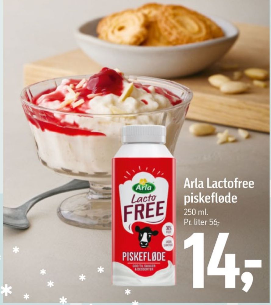 Arla Lacto FREE, Piskefløde