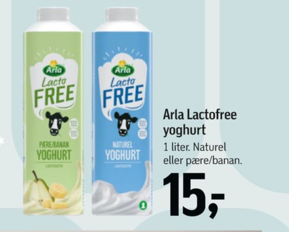 Arla Lacto FREE, Pære & Banan Yoghurt 