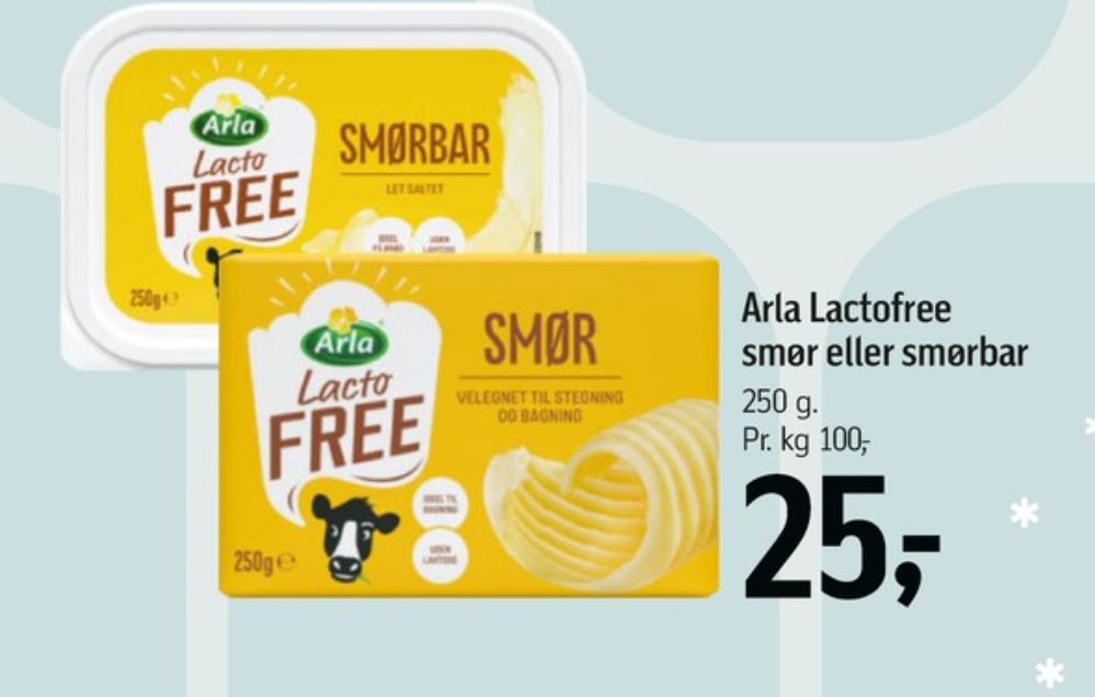 Arla Lacto FREE, Smør