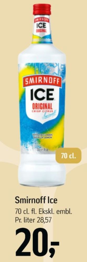 Smirnoff Ice Crisp Citrus, Vodka