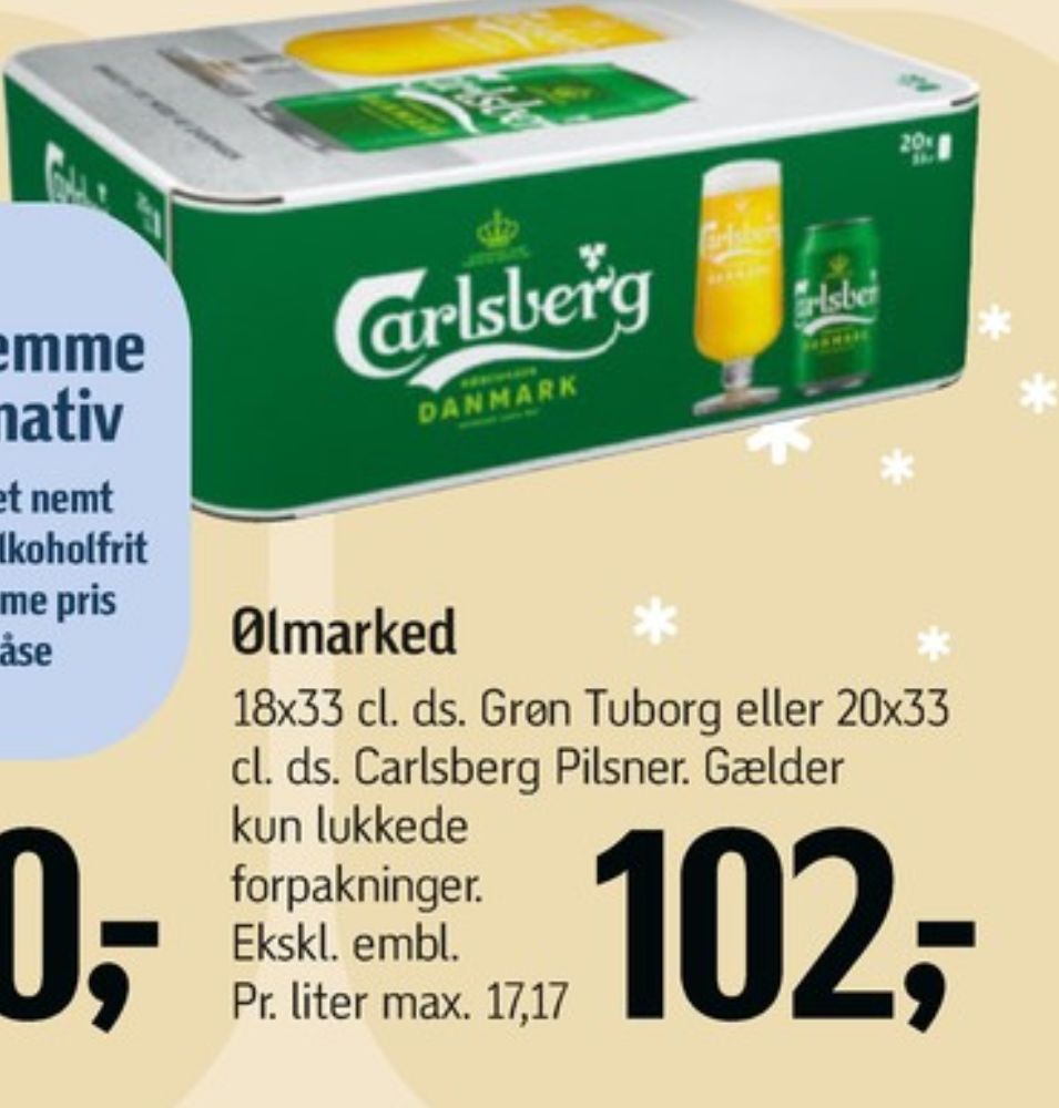 Carlsberg Pilsner, Øl 20 pk.
