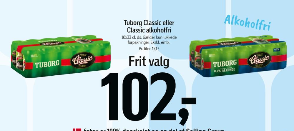 Tuborg Classic, Øl 18 pk.