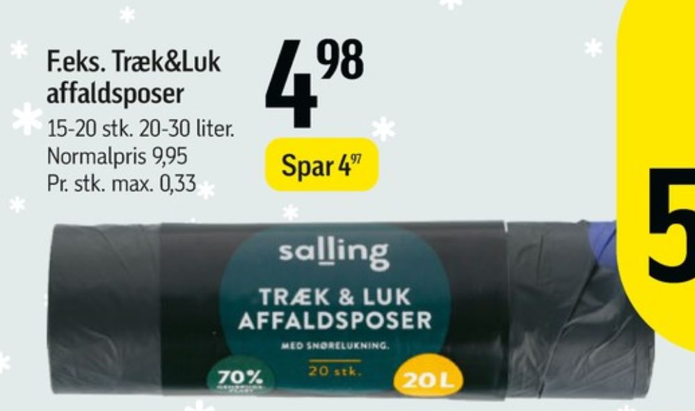 Salling, Affaldsposer