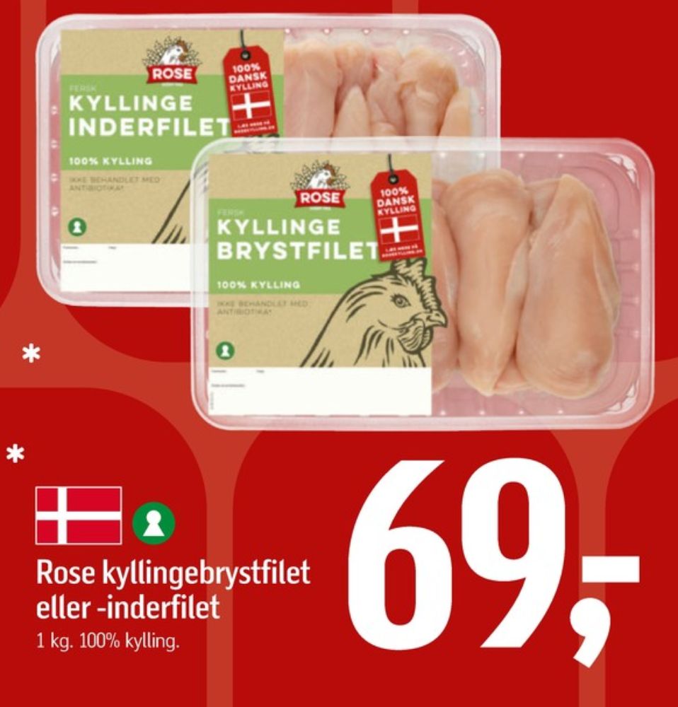 Rose, Kyllingebrystfilet
