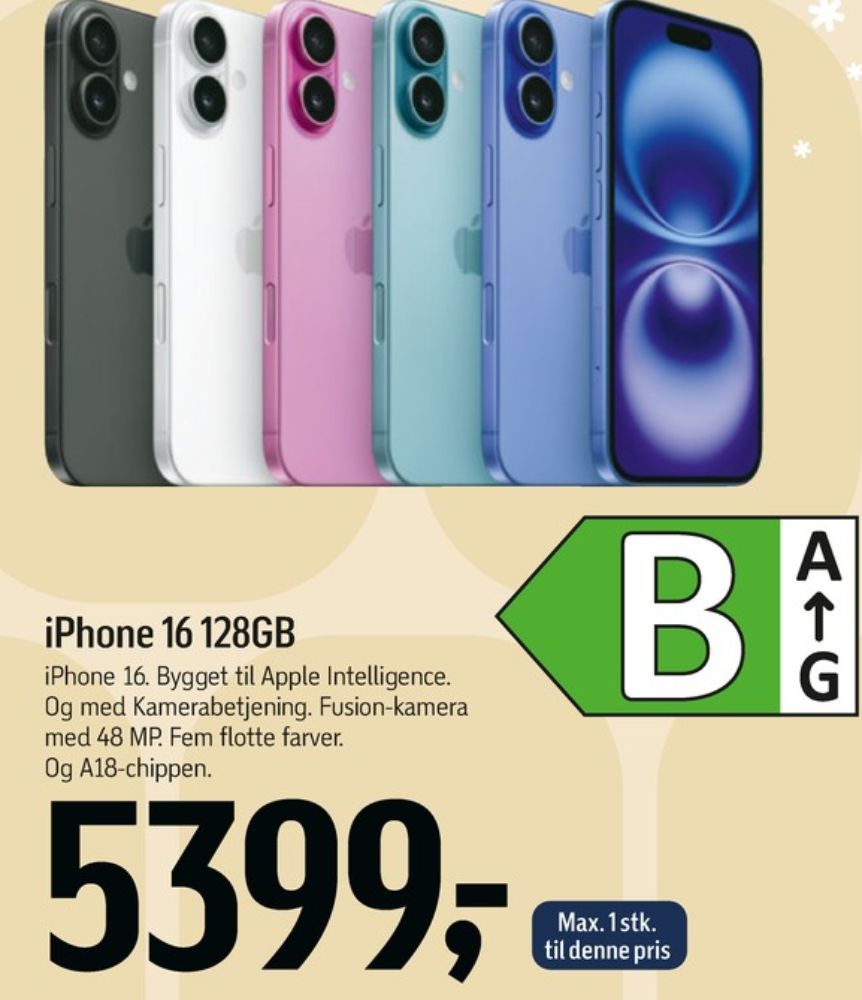 Apple Iphone 16, Mobiltelefon