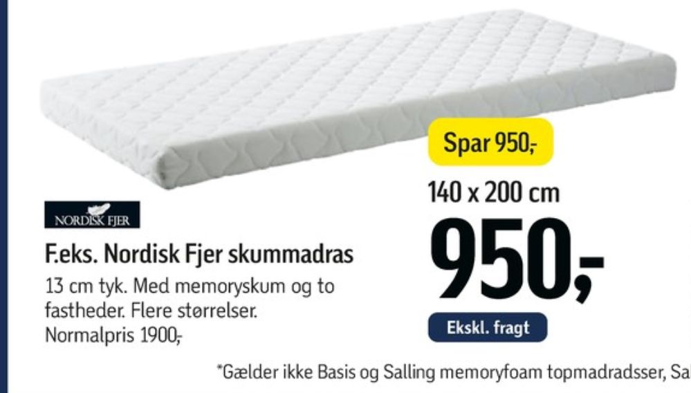 Nordisk Fjer, Skummadras