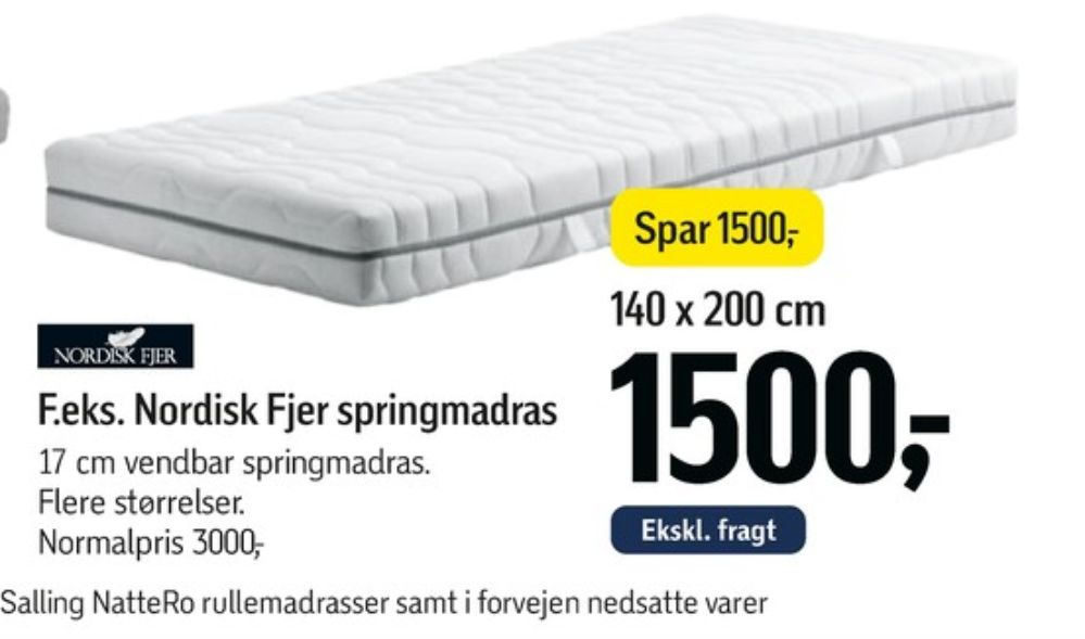 Nordisk Fjer, Springmadras