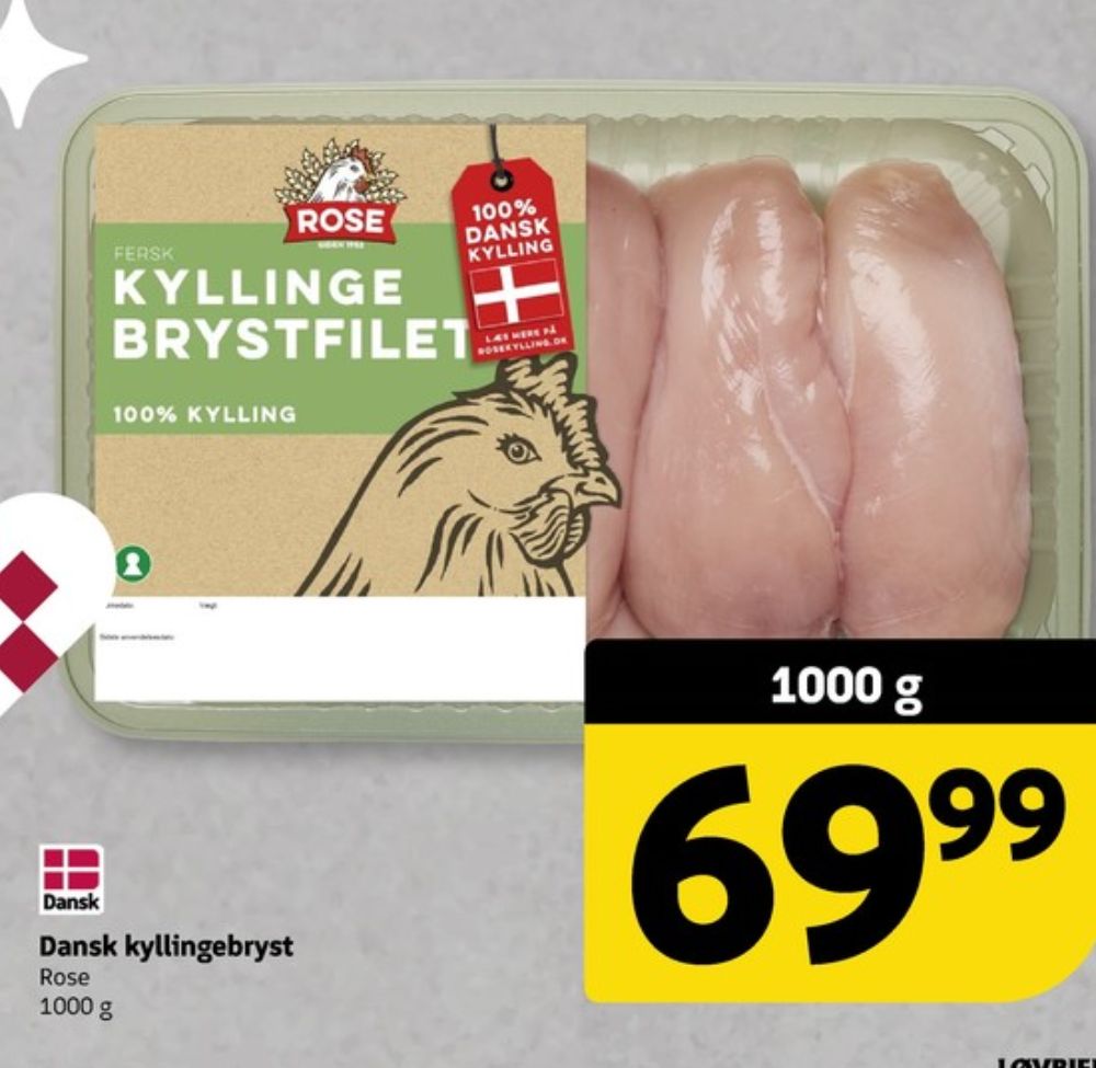 Rose, Kyllingebrystfilet