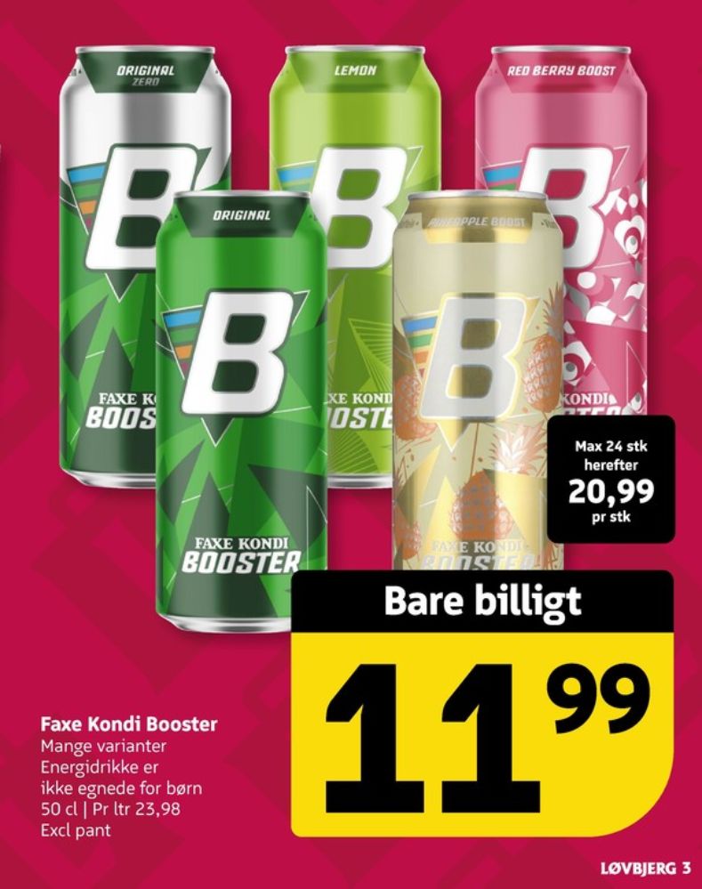 Faxe Kondi Booster , Energidrik