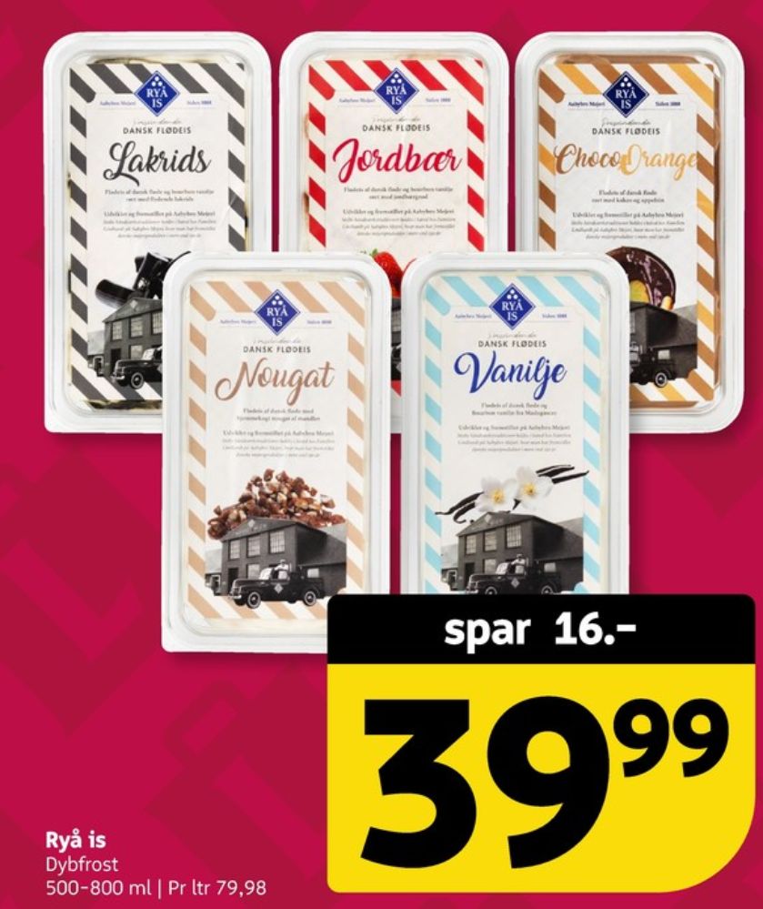 Ryå Is, Chokolade Flødeis