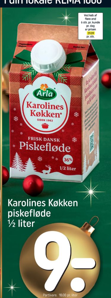 Karolines, Piskefløde 36%