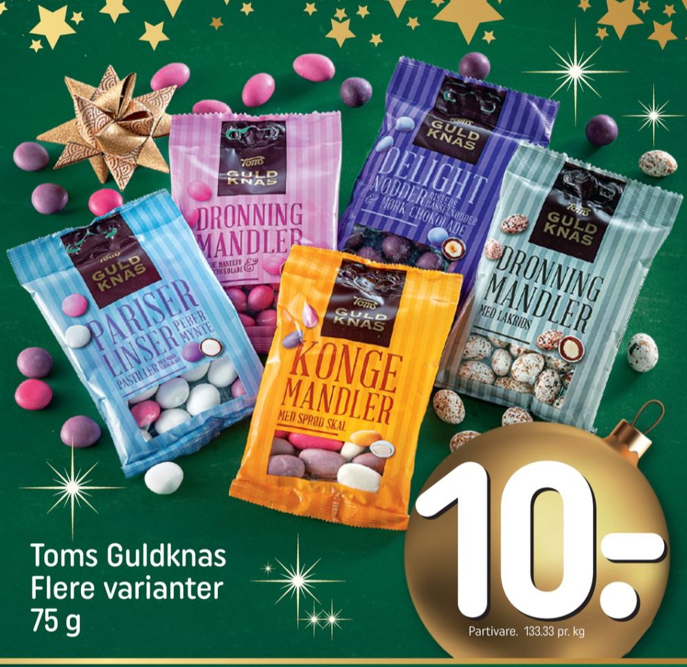 Toms Guldknas, Dragée Delight Nødder