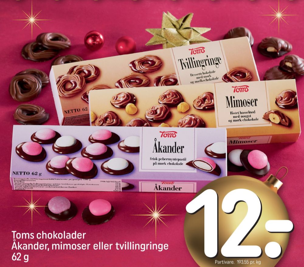 Toms Mimoser, Dessertchokolade