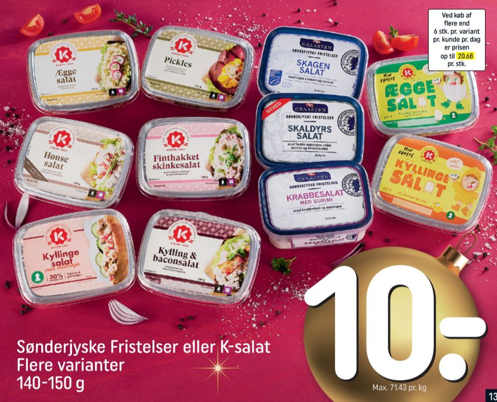 K-salat, Kylling & Baconsalat