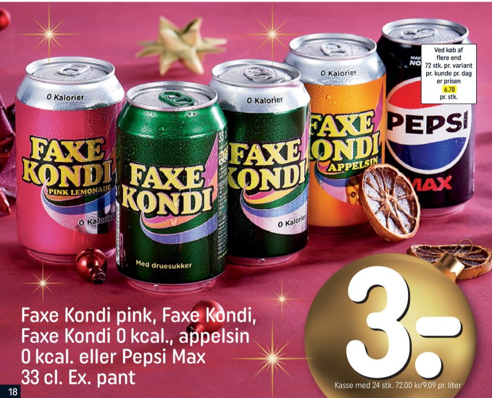 Faxe Kondi 0 Kalorier, Sportssodavand