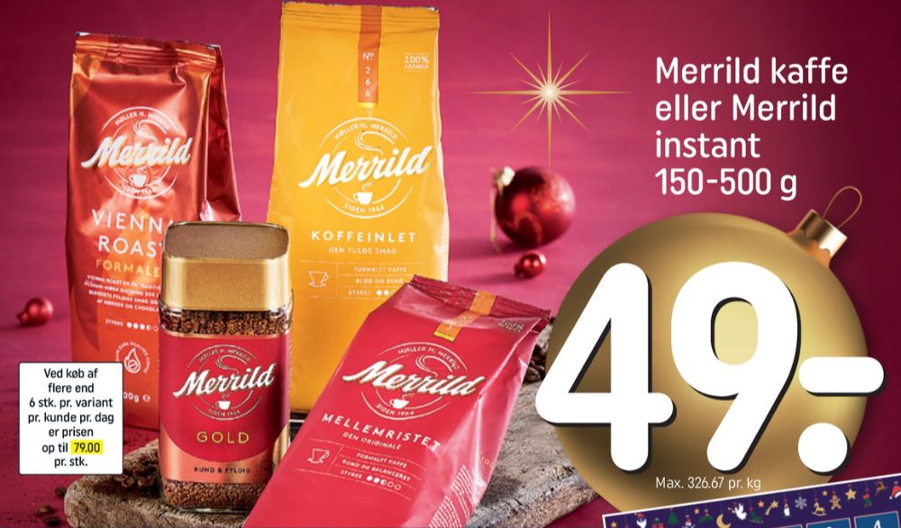 Merrild Koffeinlet, Kaffe Formalet