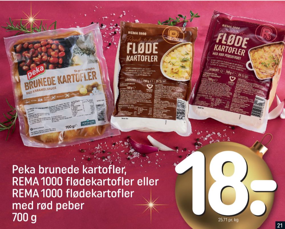 Peka, Brunede Kartofler