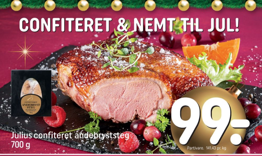 Julius, Confiteret Andebryststeg