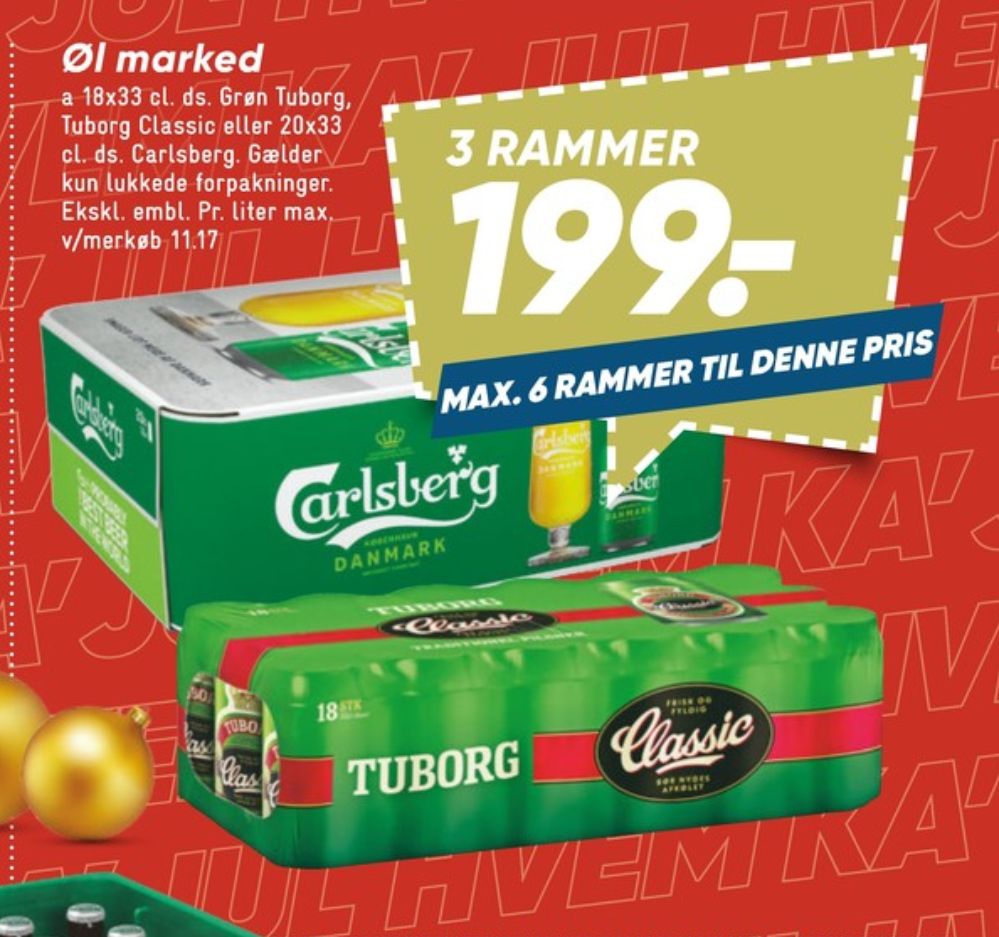 Tuborg Grøn, Øl 18 pk.