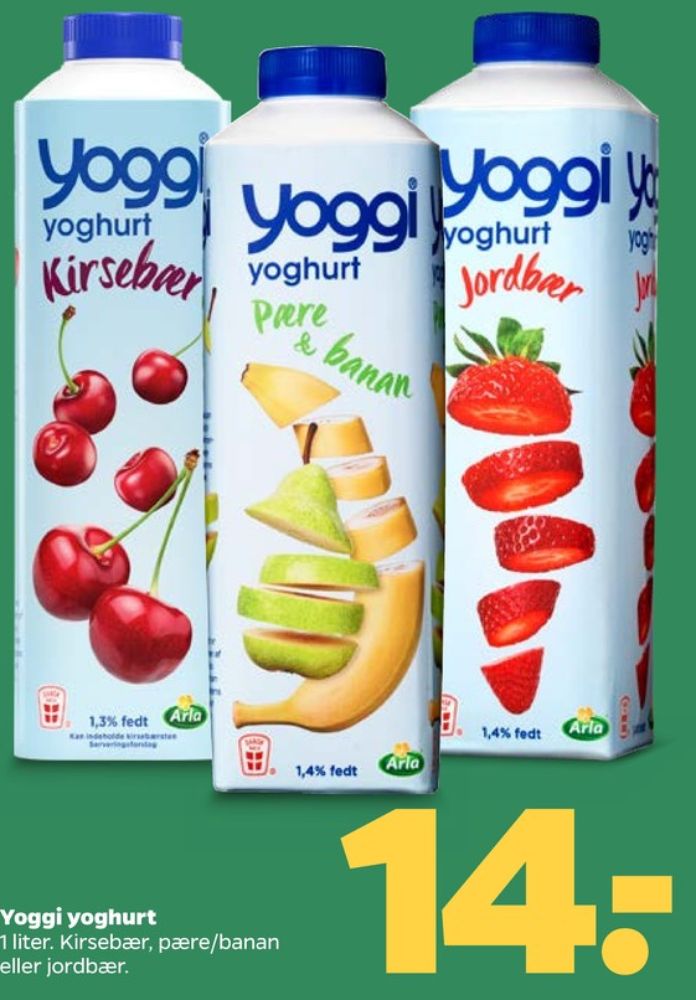 Yoggi, Pære & Banan Yoghurt 