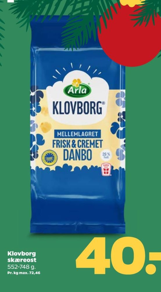 Klovborg, Skæreost Danbo Mellemlagret