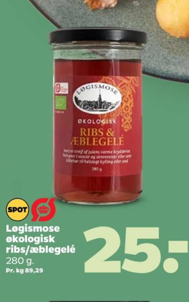 Løgismose, Ribs & Æblegelé