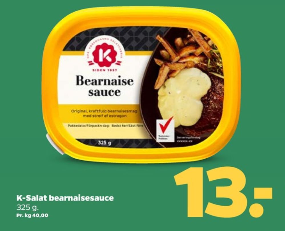 K-salat, Bearnaisesauce