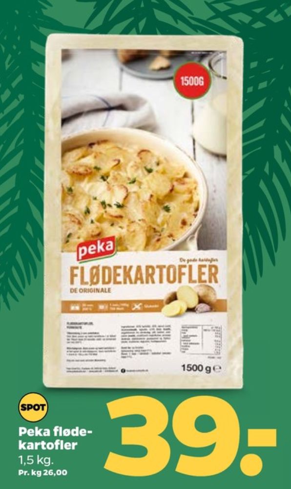 Peka, Flødekartofler