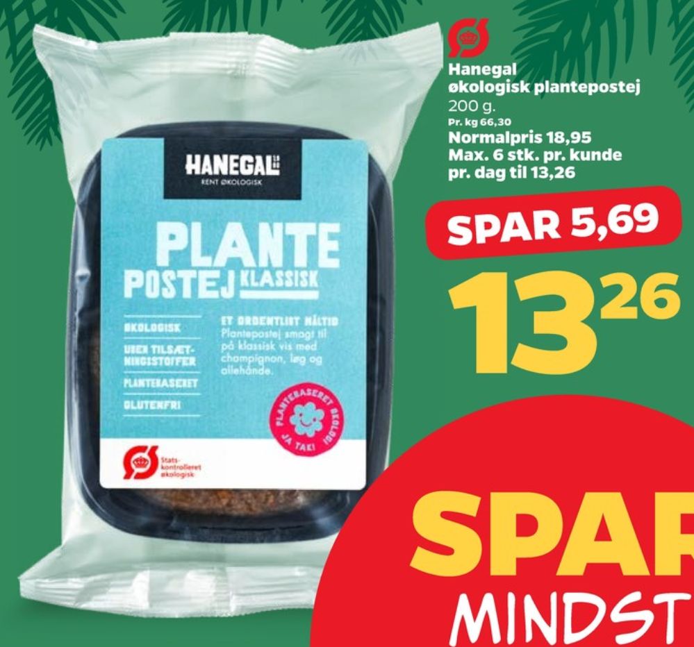 Hanegal, Plantepostej