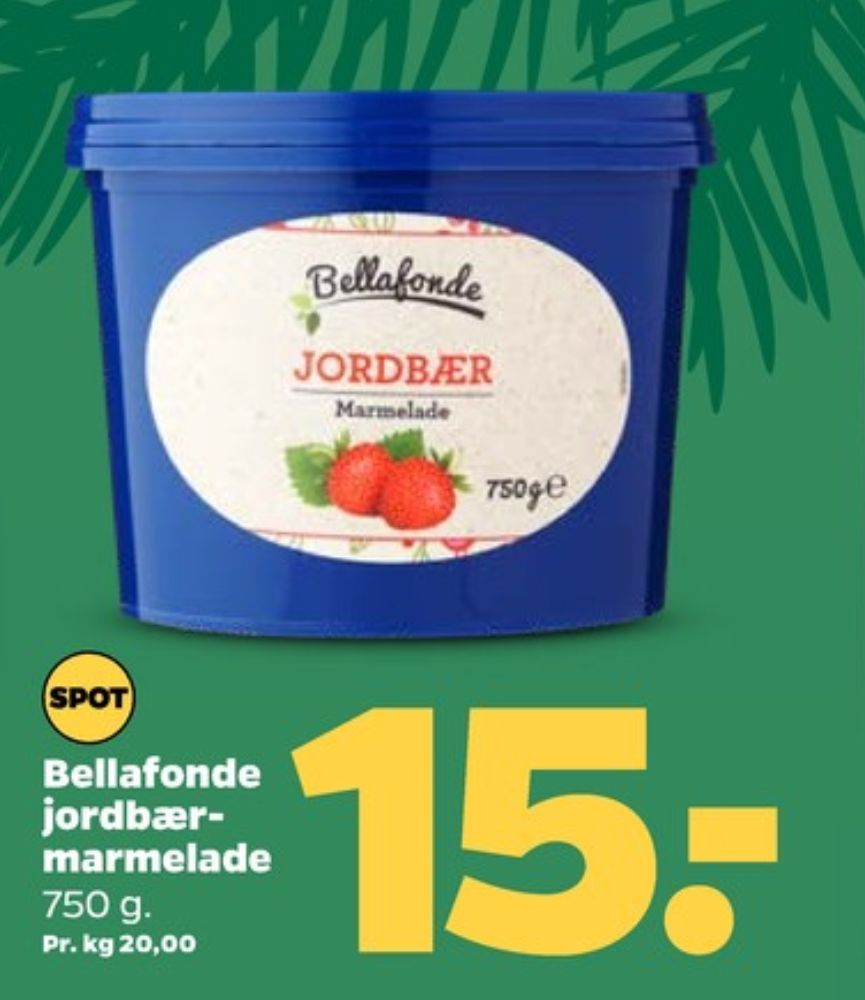 Bellafonde, Jordbærmarmelade