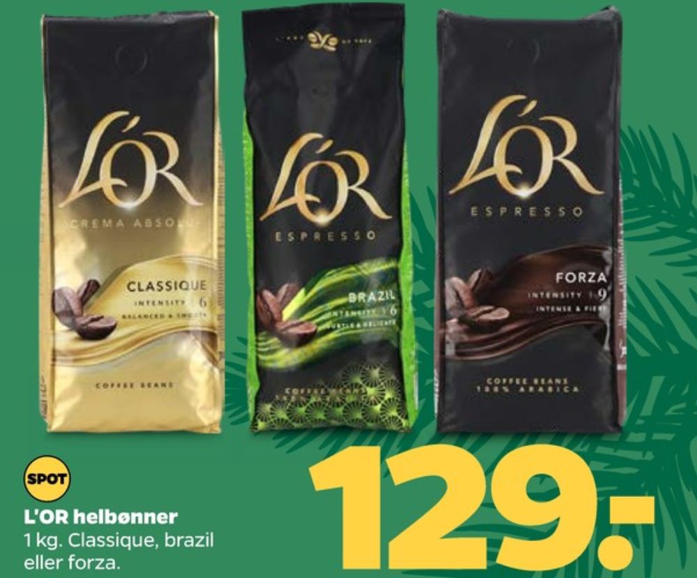 LOR Crema Absolu Classique, Kaffebønner