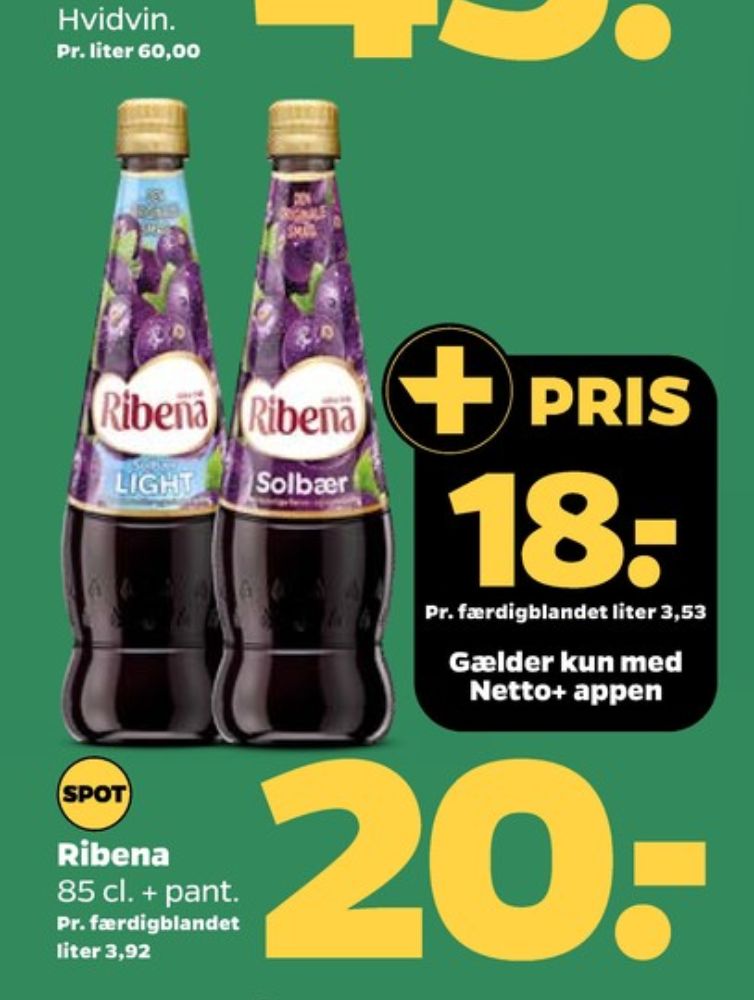 Ribena, Solbær Frugtsaft