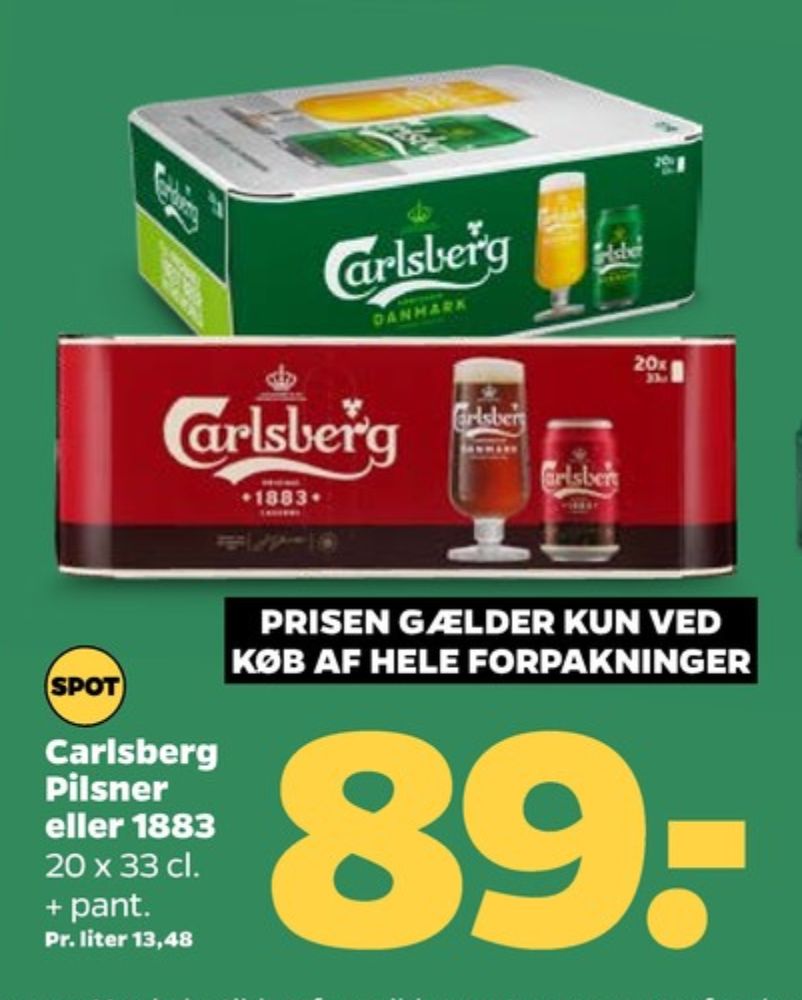 Carlsberg Pilsner, Øl 20 pk.