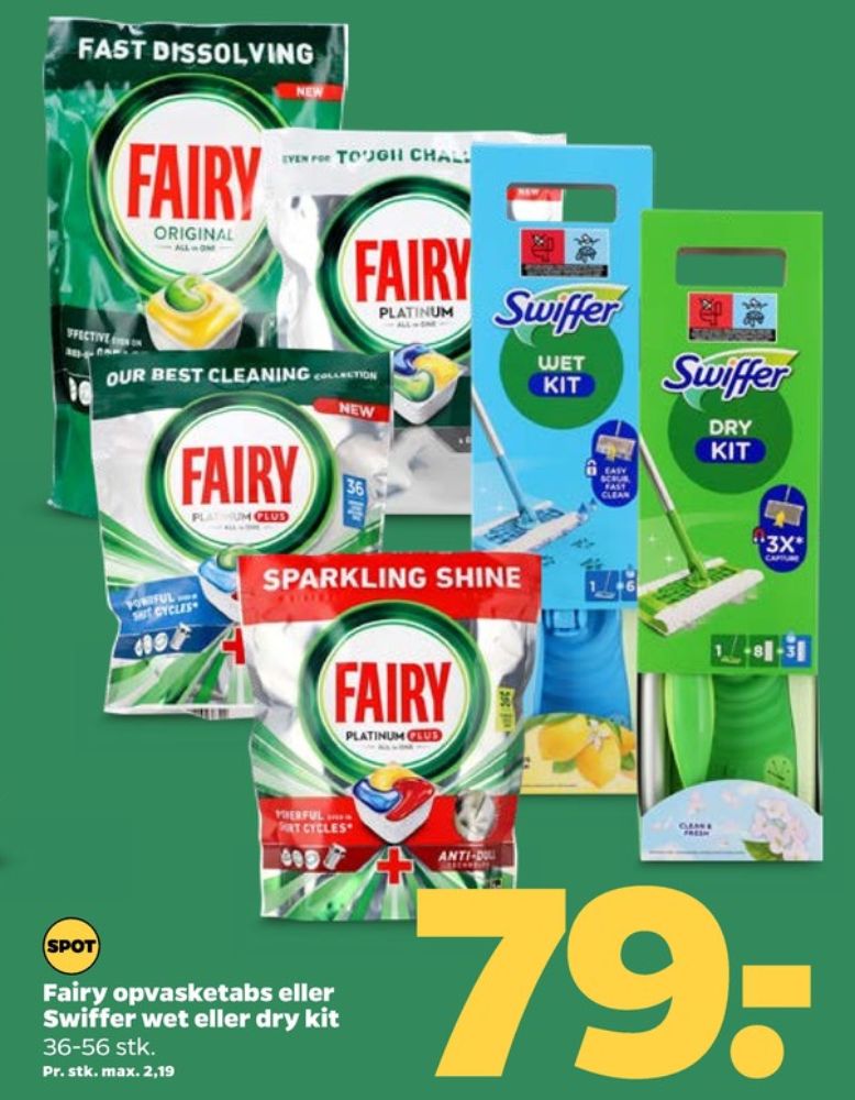 Fairy, Maskinopvask-tabs