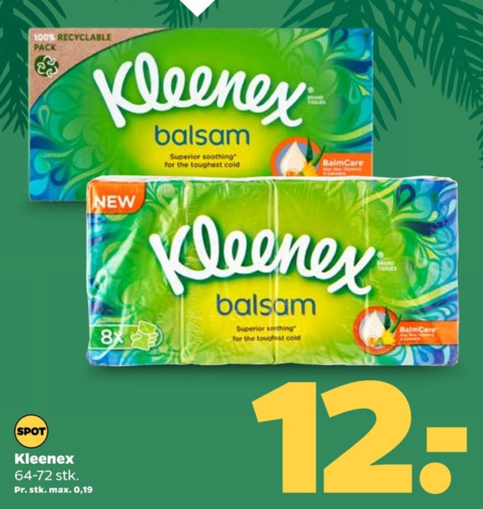 Kleenex, Lommetørklæder