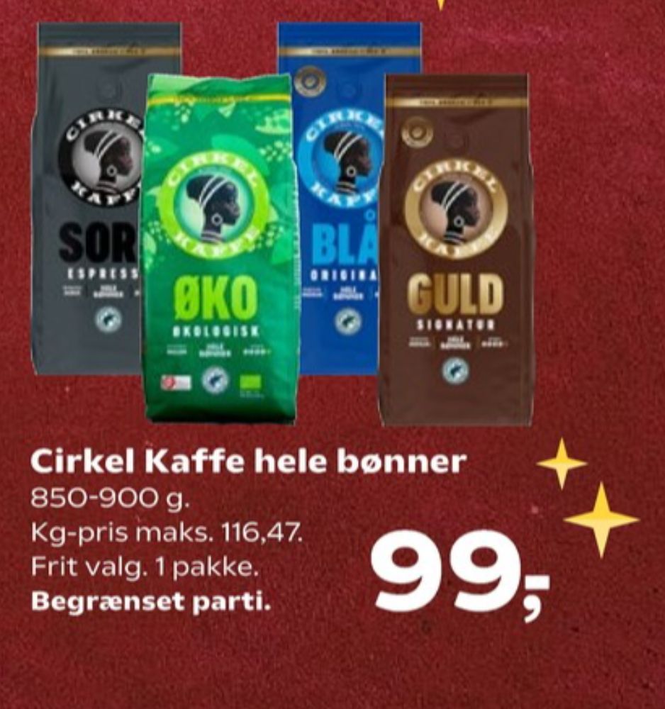 Cirkel Blå, Kaffebønner