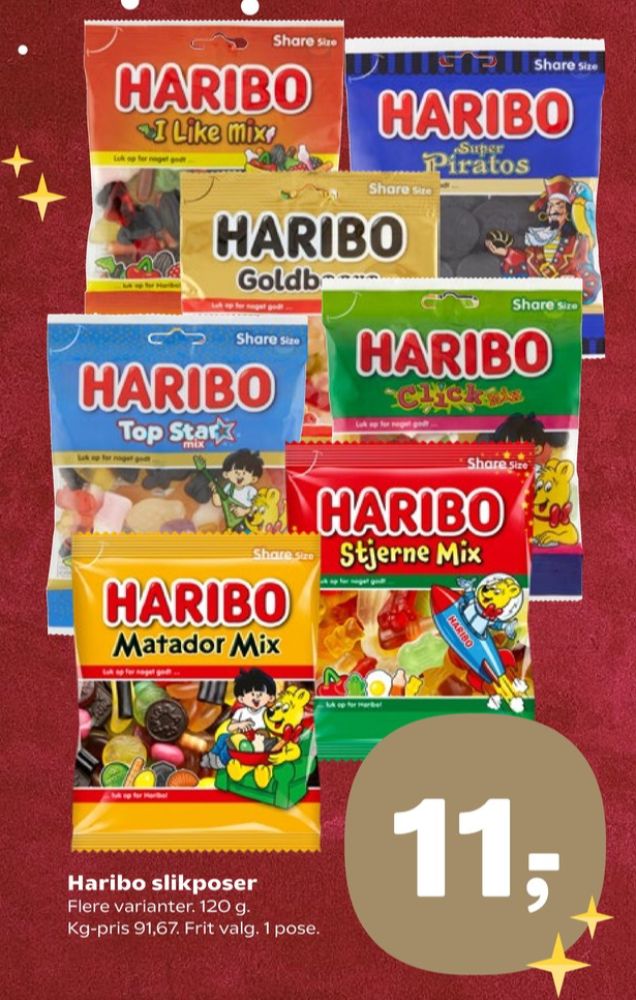 Haribo Matador Mix, Slikposer