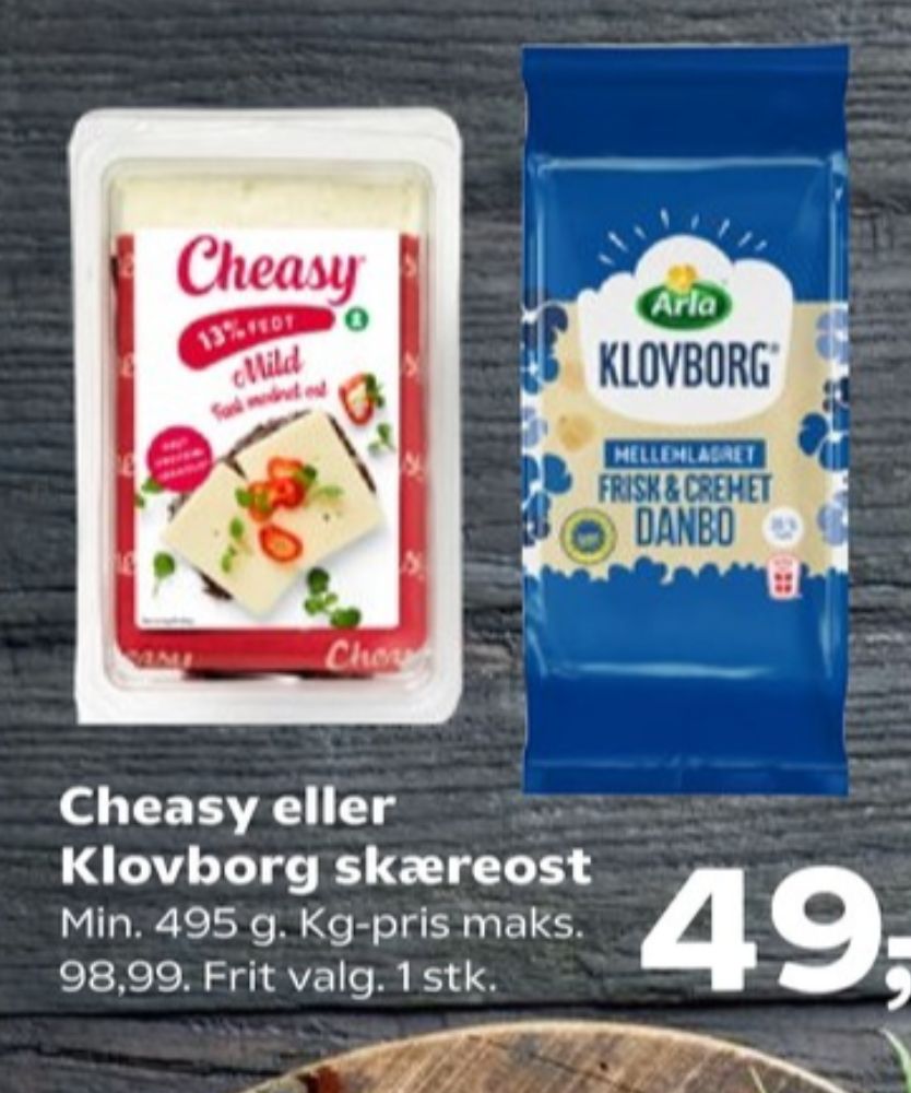Klovborg, Skæreost Danbo Mellemlagret