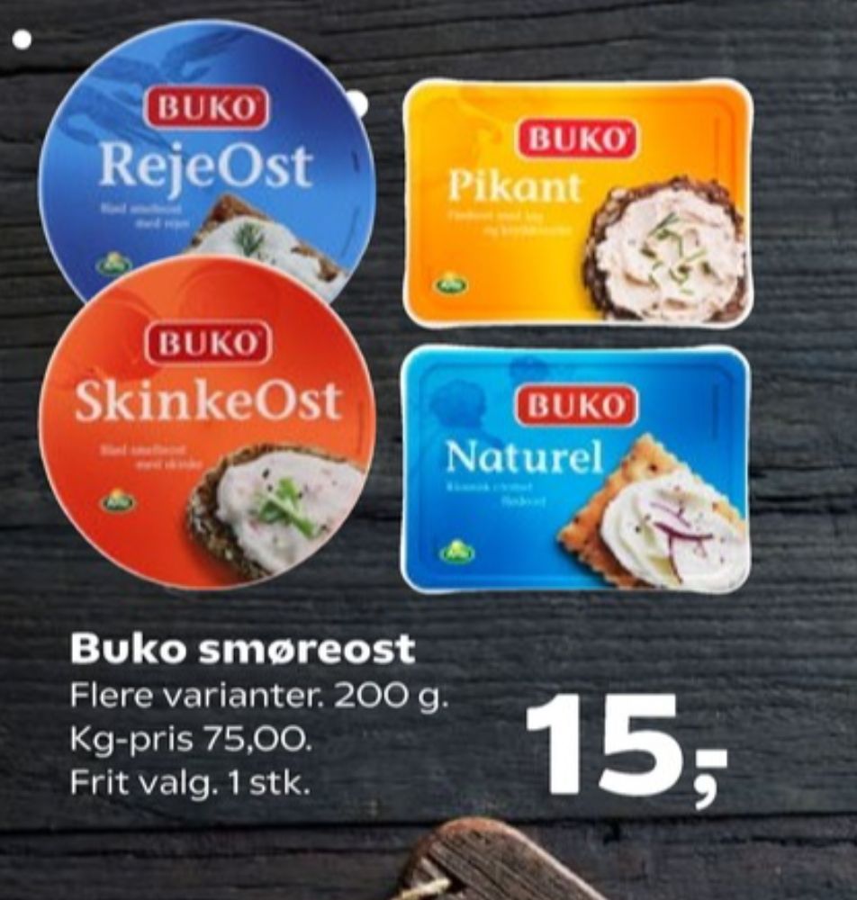 Buko Smelte, Smøreost Rejeost